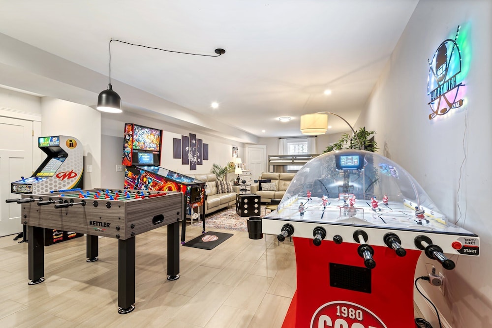 Golf-front Personal Arcade Hot tub Outdoor Kitchen