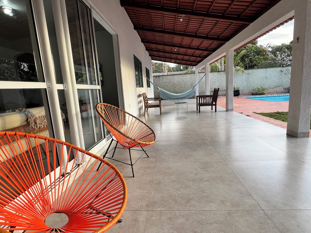 casa com piscina