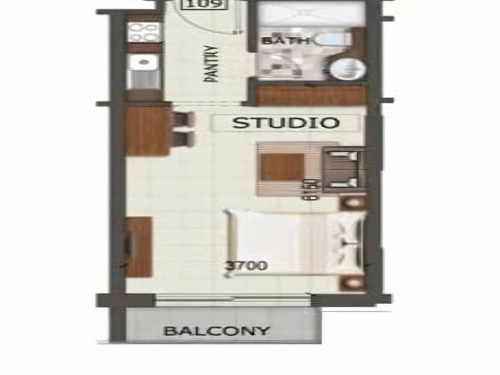 Chic Studio in Oxford Terraces With Pool Gym