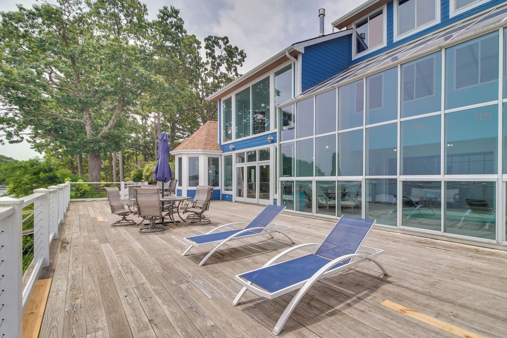 Indoor Pool + Waterfront Deck: Spacious Jay Home