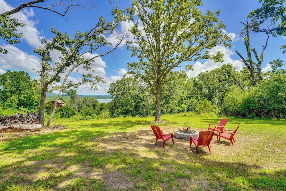 Yard w/ Lake View: Home Near Table Rock Lake!