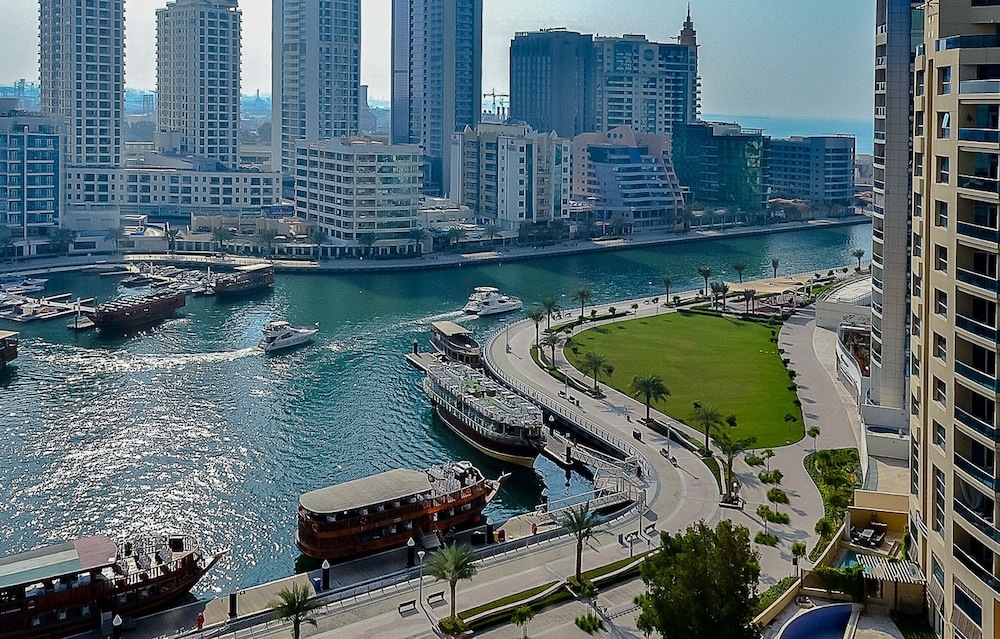 Sophisticated One Bedroom with full Marina View