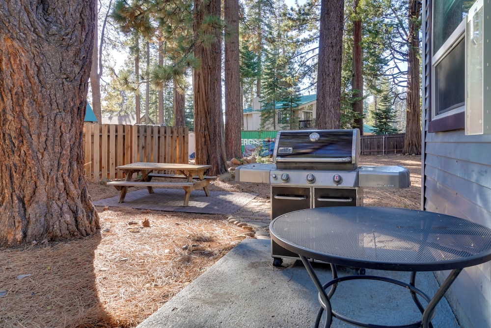 Grill & Beach Access: Cabin in Tahoe Vista!