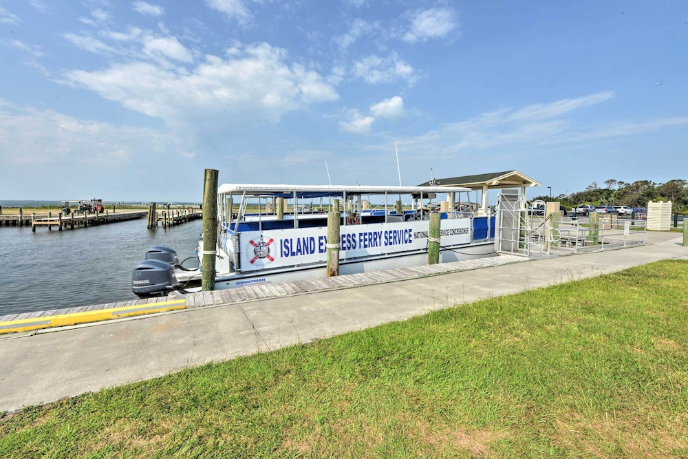 Waterfront Harkers Island Home: Sunset View & Dock view 3