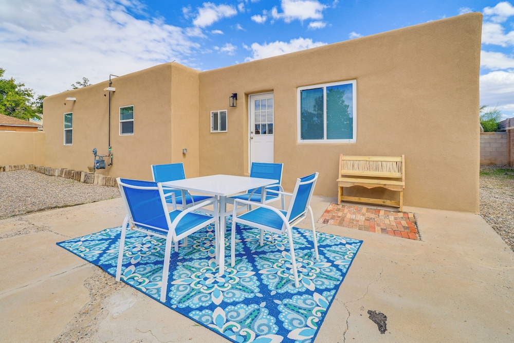 Walk to Old Town Plaza! Chic ABQ Retreat w/ Patio