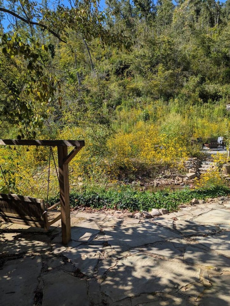 Creekside on Shope hot tub Fire pit