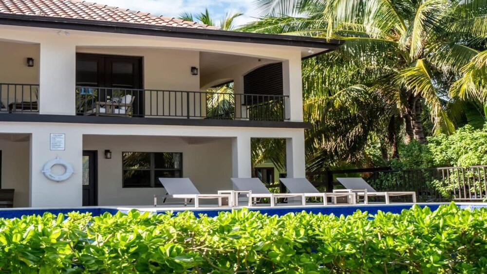 Beachfront Villa With Long Private Pier and Pool
