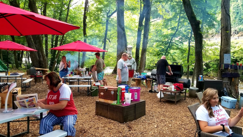 Bear Creek Lodge and Cabins in Helen Ga - Pet Friendly, River on Property, Walking Distance to downtown Helen