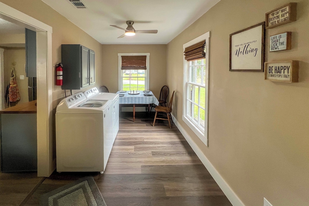 Near Waterloo Lake: Restored 1930s Home w/ Yard