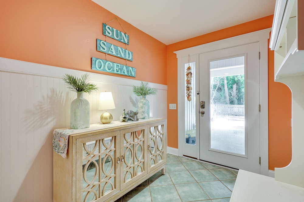 Steps to Ocean: Luxe Kure Beach Home w/ Game Room