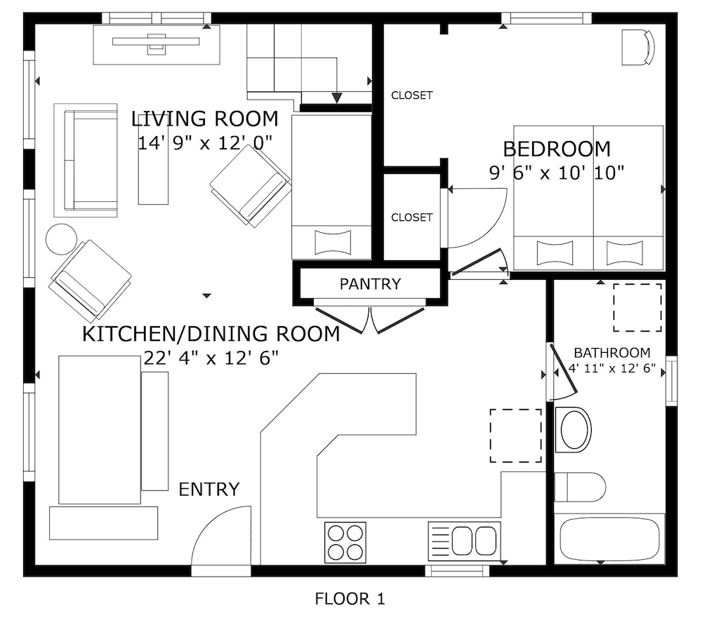 Icicle Chalet 1 Bedroom Cabin