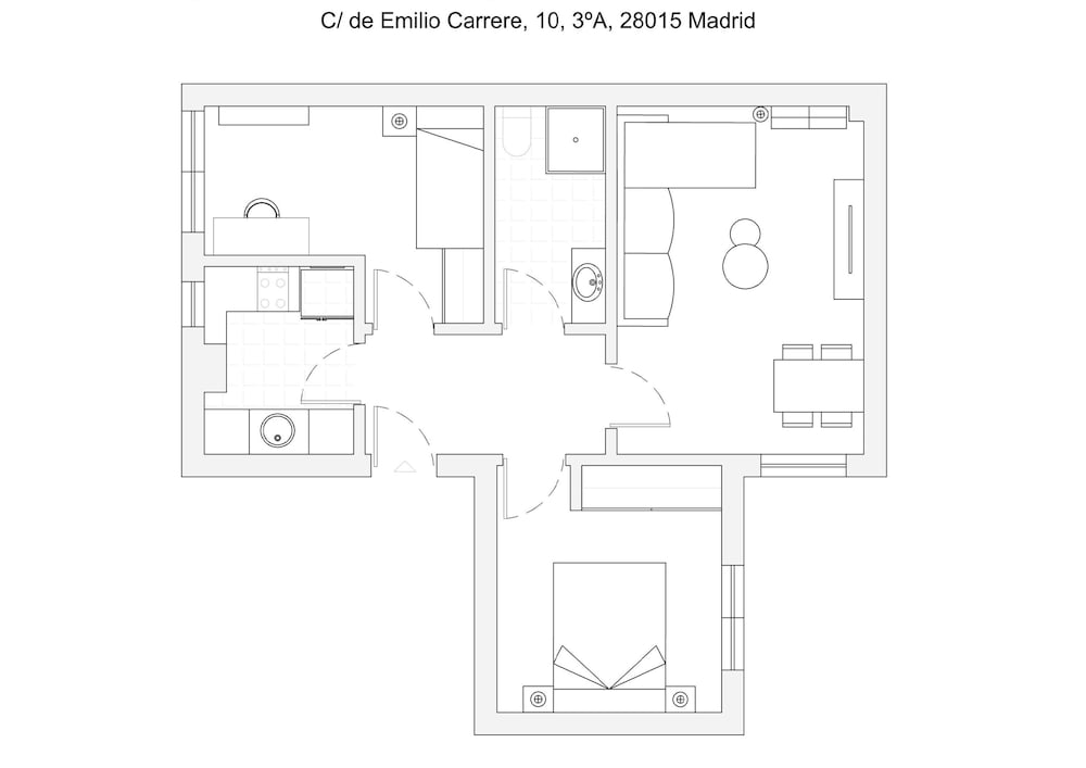 M Eca103 Acogedora Vivienda de 2 Dormitorios en C
