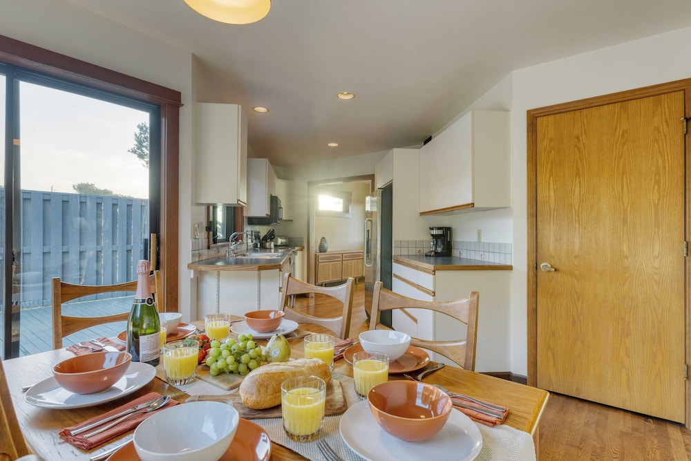 Half Block to Beach w/ Oceanview, Patio + Balcony The Shore Pine by Avantstay