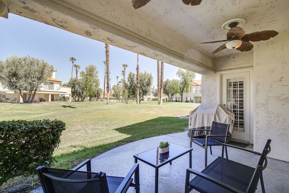 Patio + Pool Access: Stunning Palm Desert Townhome view 5