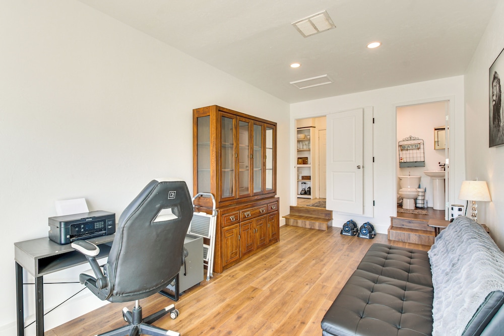 Easy OKC Access! Quiet Home w/ Yard & Workspace
