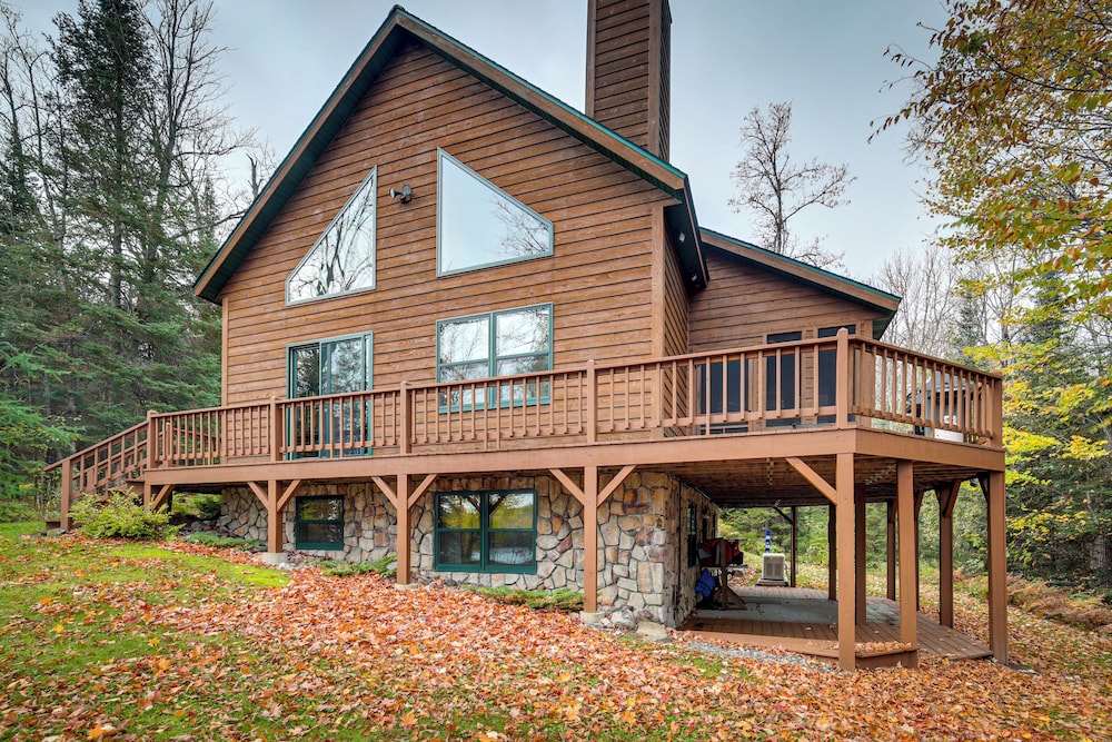 Lakefront Presque Isle Cabin w/ Private Dock view 2