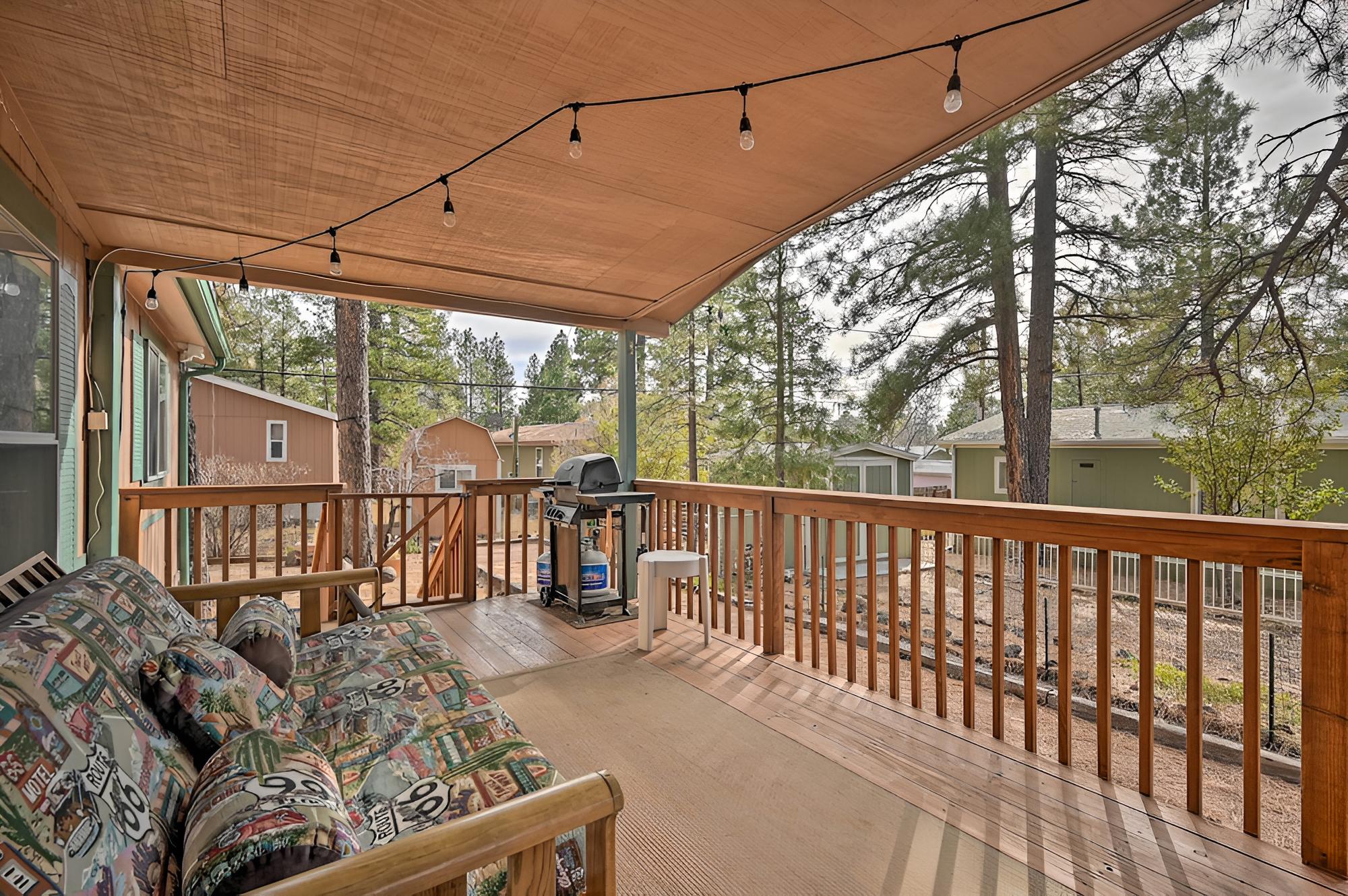 Munds Park Cabin w/ Wraparound Deck & Grill! view 2
