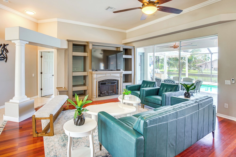 Dock & Outdoor Oasis: Waterfront Cape Coral Home