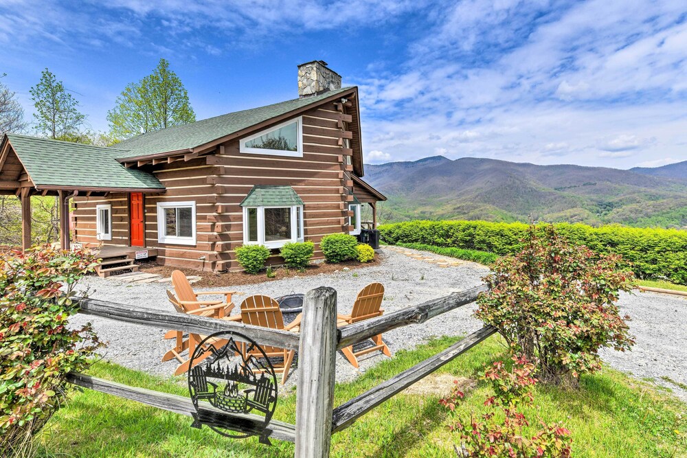 True Log Cabin w/ Game Room, Year-round Views view 2