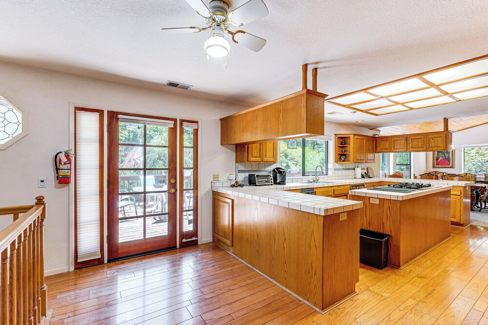 Spacious Riverfront Wilseyville Home w/ Deck!