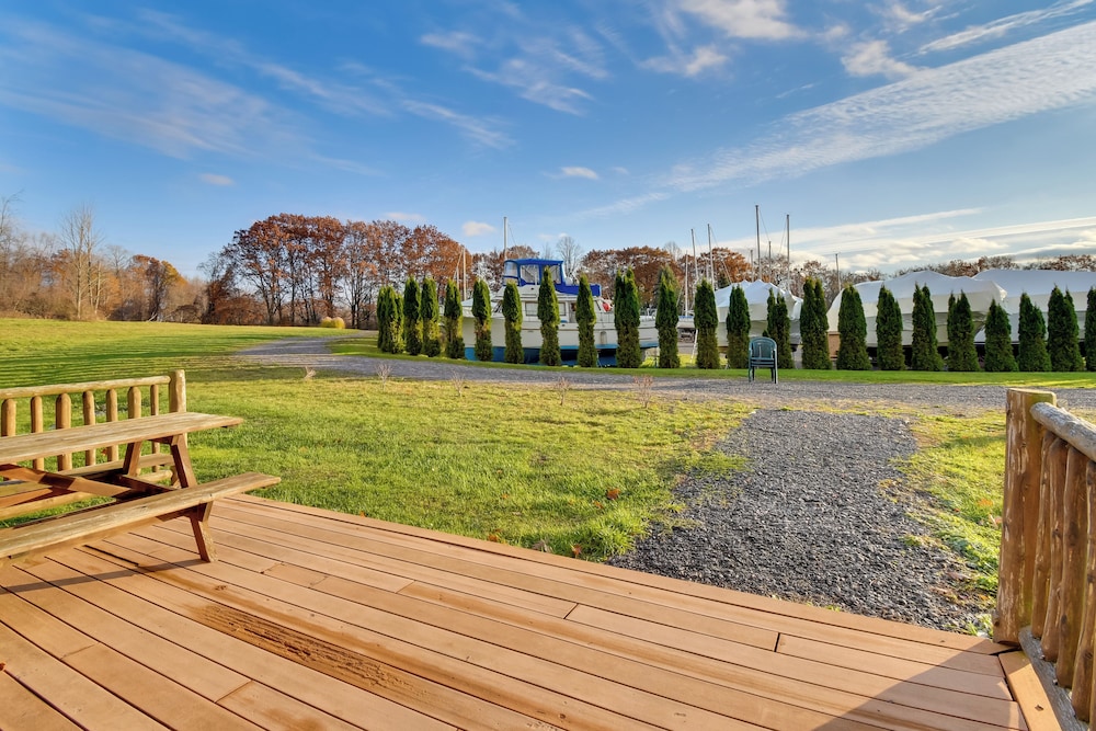 Shared Dock Access at Lakeside Sodus Bay Cabin!