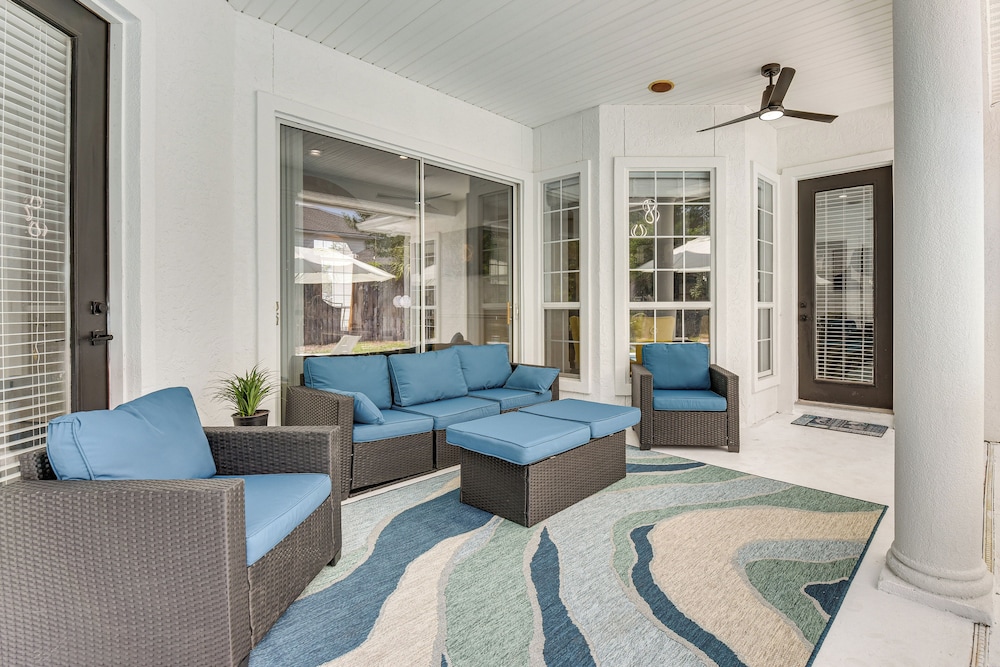2 Mi to Beach: Luxe PCB Escape w/ Outdoor Space!