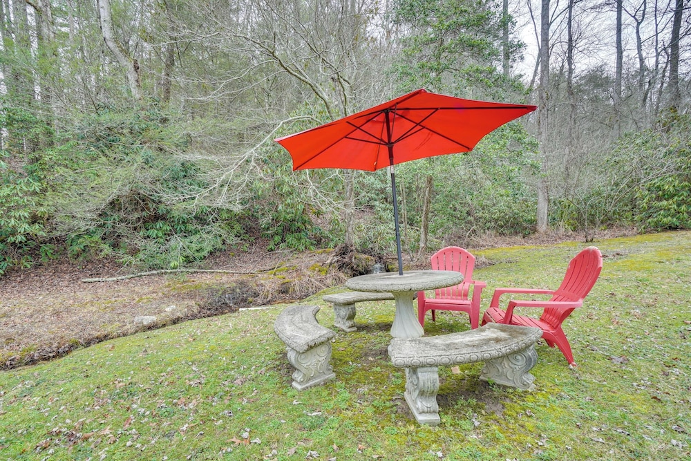 A-frame Cabin w/ Spacious Yard in Tellico Plains!
