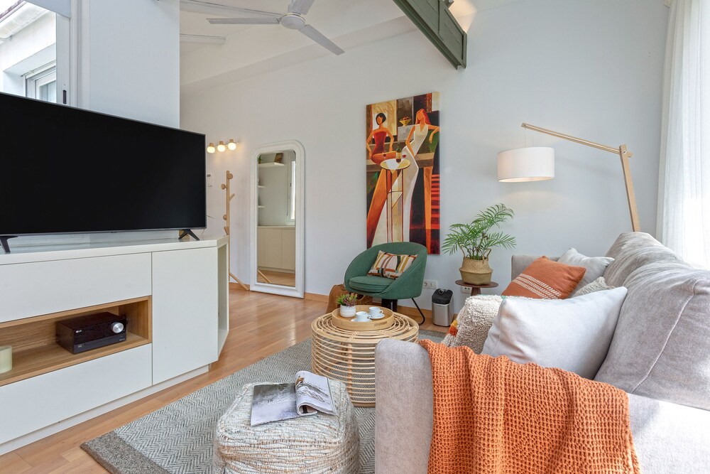 Stylish Penthouse Private Terrace Plaza Mitjana