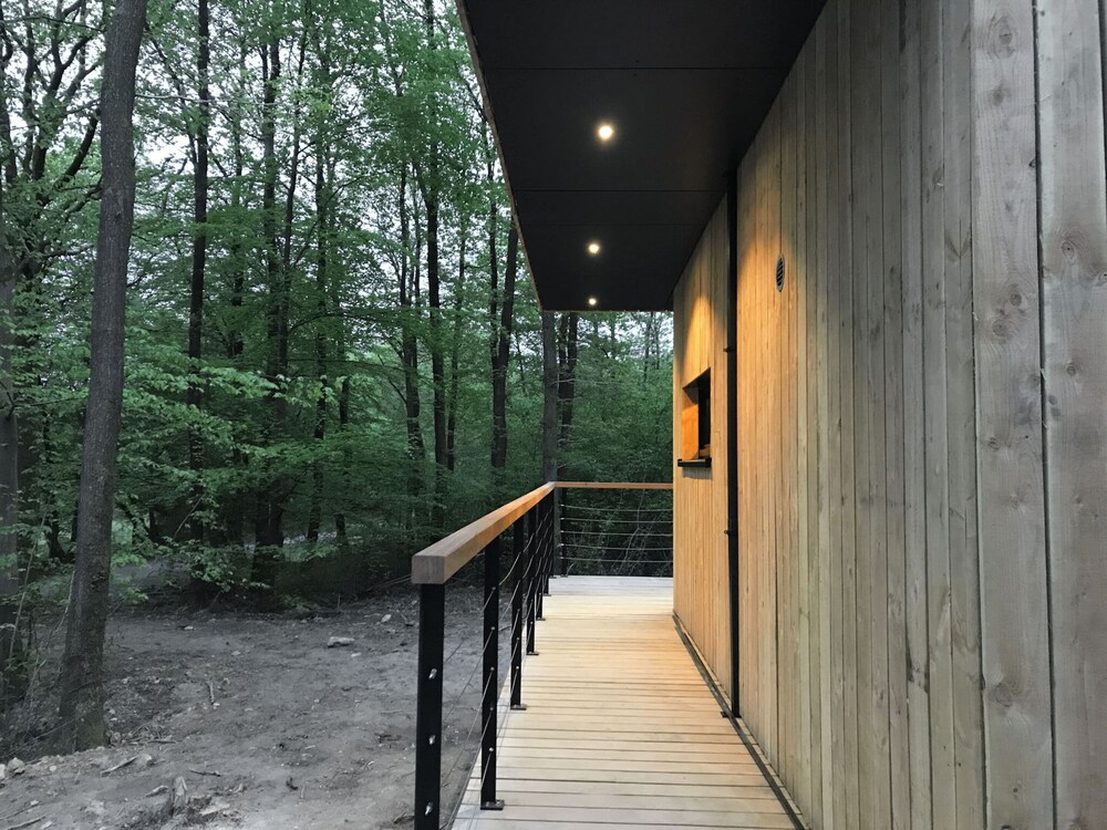 Modern, Wooden Chalet With Wood Burning Stove, in the Forest