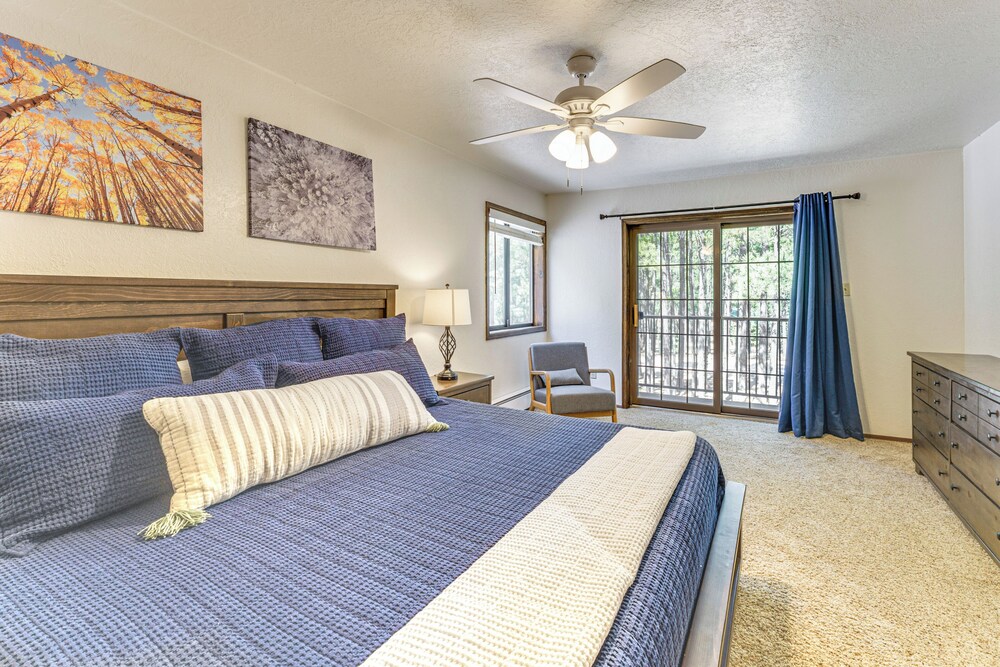 Walk to Lake & Trails: Angel Fire Home w/ Deck!