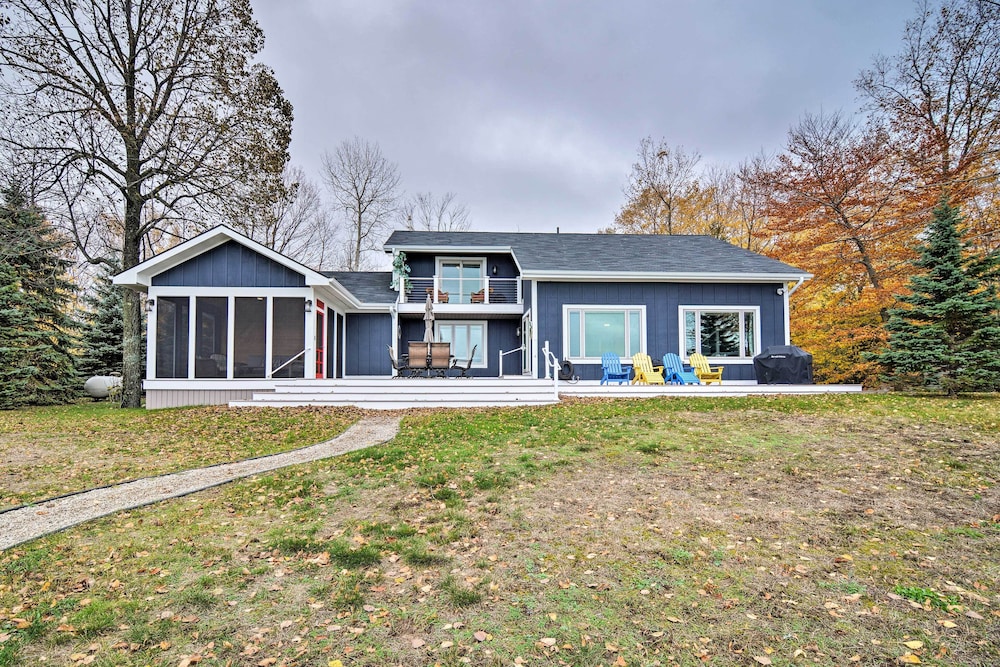 Fire Pit, Smart TV: Waterfront Charlevoix Home view 4