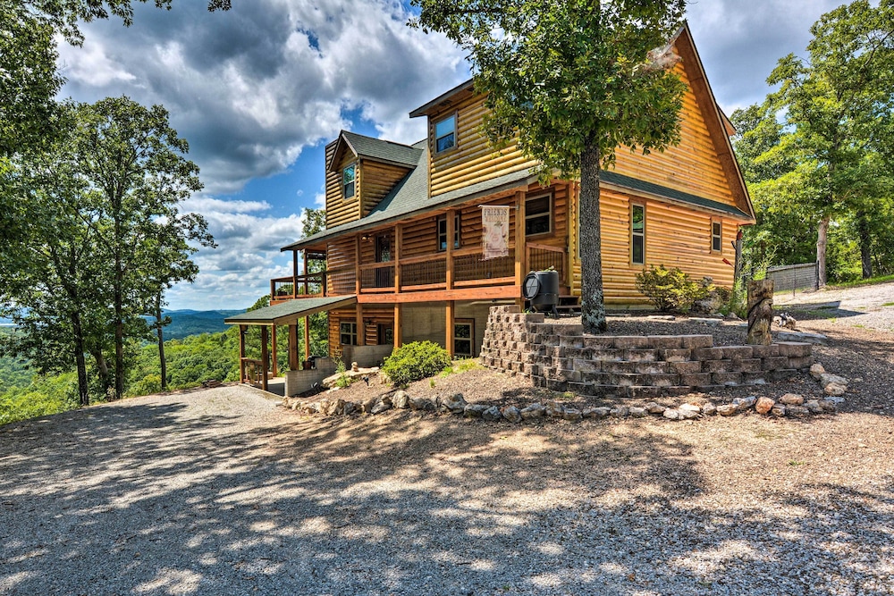 Spacious Log Cabin w/ Fire Pit & Game Room! view 4