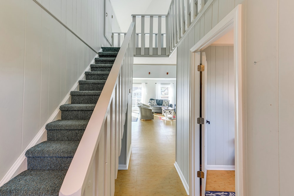 Private Dock & Deck: Waterfront Ocean Pines Home