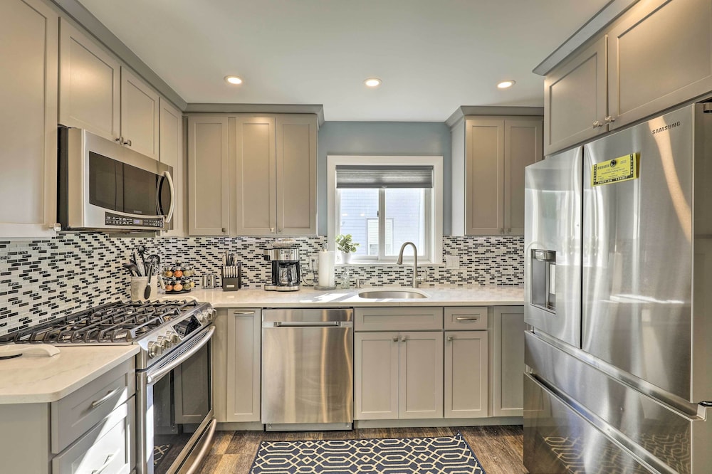 Pet-friendly Revere Getaway, Steps From the T!
