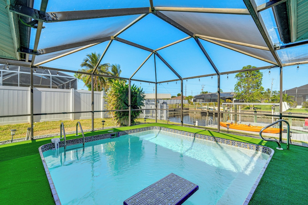 Dock + Patio w/ Canal View: Paradise in Cape Coral