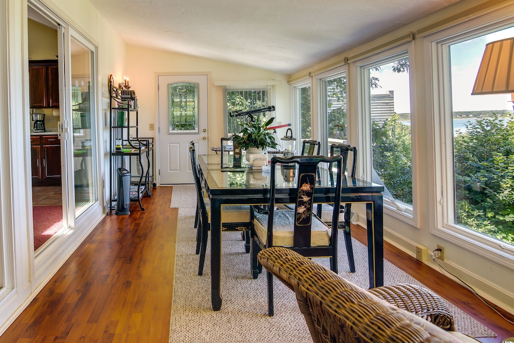 Bayfront Plymouth Gem w/ Sunroom, Steps to Shore!
