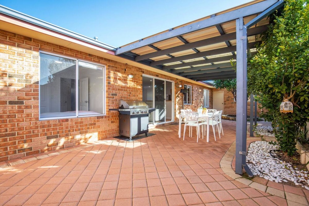 Idyllic Modern Scarborough Home Fireplace BBQ