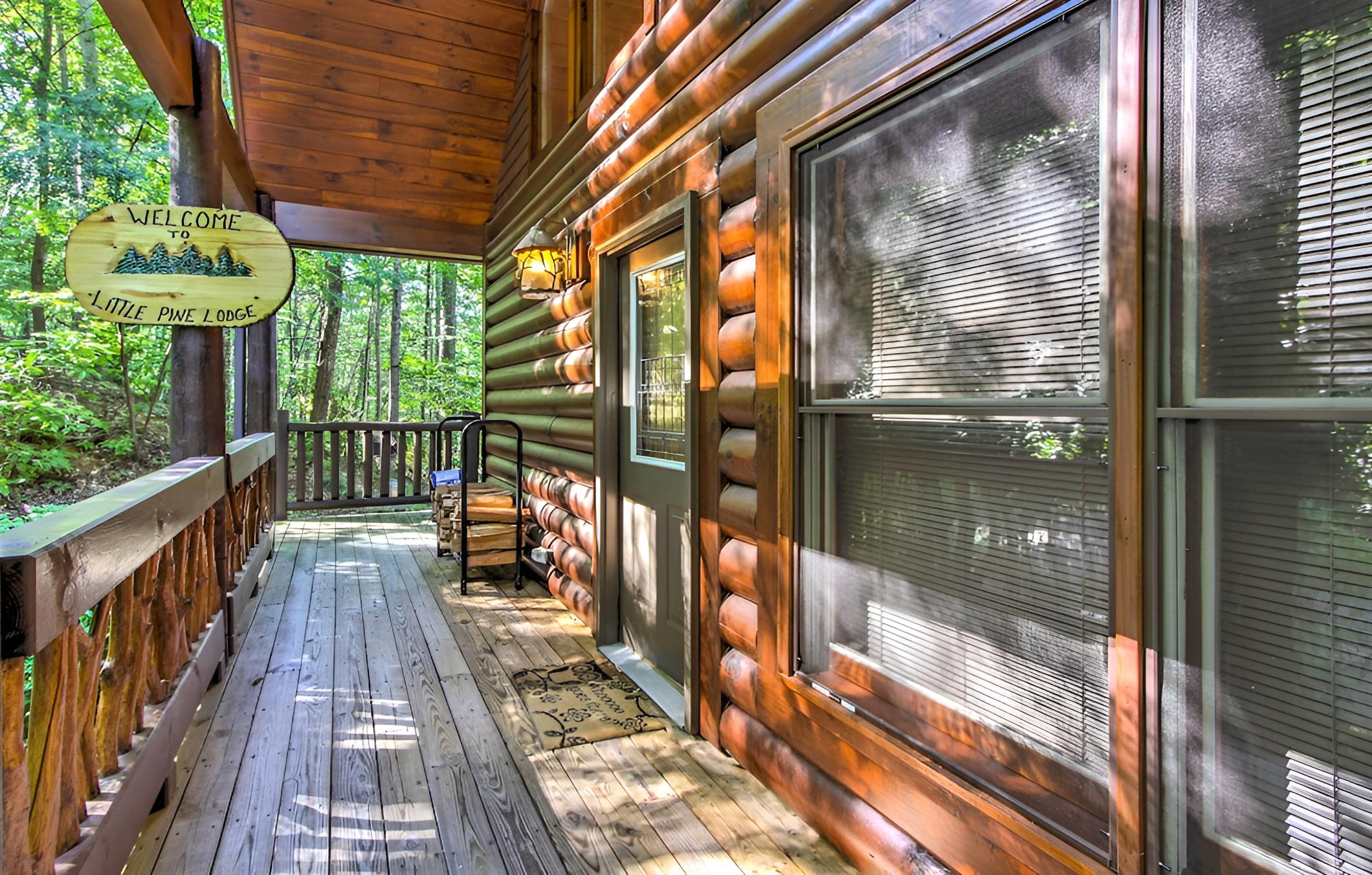 Rustic Smoky Mountain Cabin w/ Hot Tub & Fireplace view 3