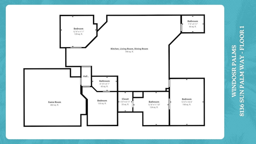 Windsor Palms Resort 6 Bedroom with Pool+Spa 6 Home