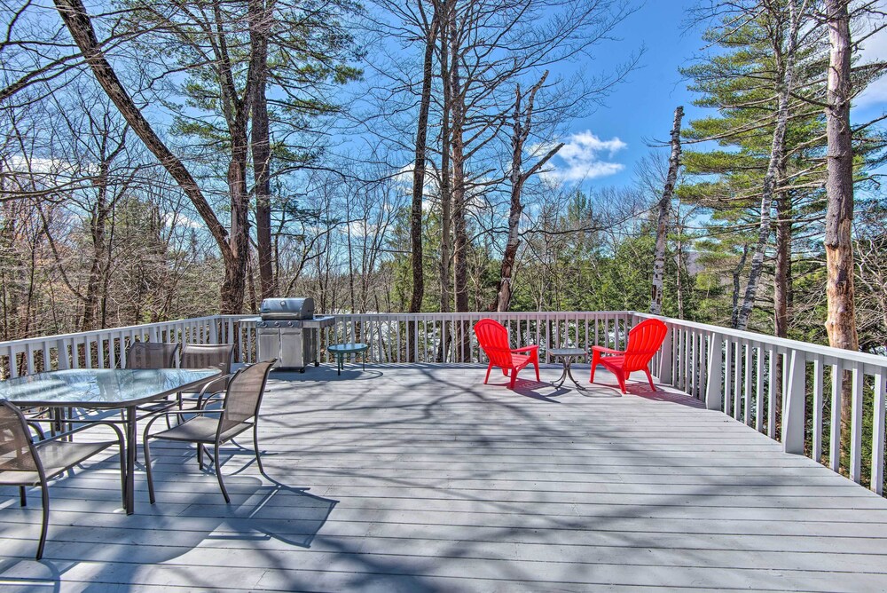 Wooded Waterfront Grantham Home < 10 Mi to Ski! view 2