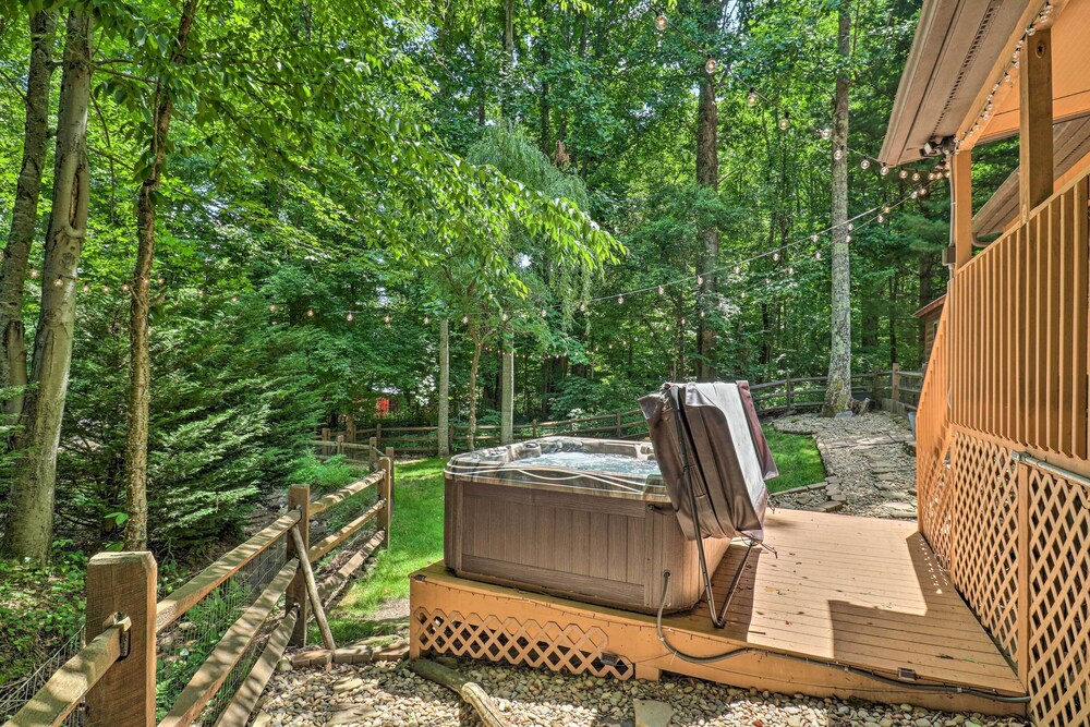 Hot Tub & Stone Fire Pit: Smoky Mountain Oasis! view 5