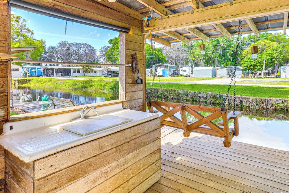 Private Boat Dock: Canal-front Home