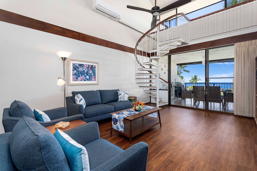 Ocean & Golf Course Views - 2 Bdrm With Loft - AC - Private Lanai -vrkcv