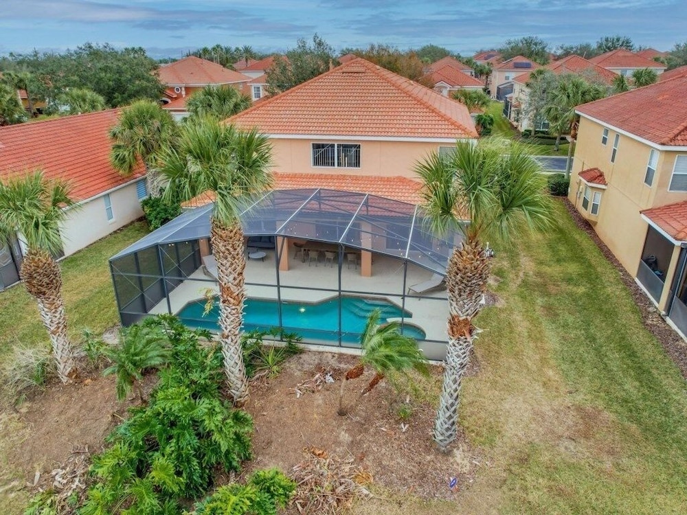 Six Bed Pool Villa In Resort -close To Disney! 6 Bedroom Villa