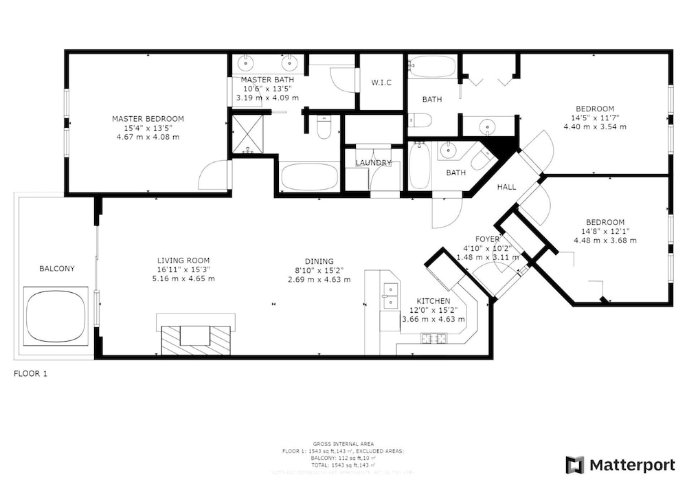 Town Pointe 3 BedroomsTPC-102C by KBM view 2