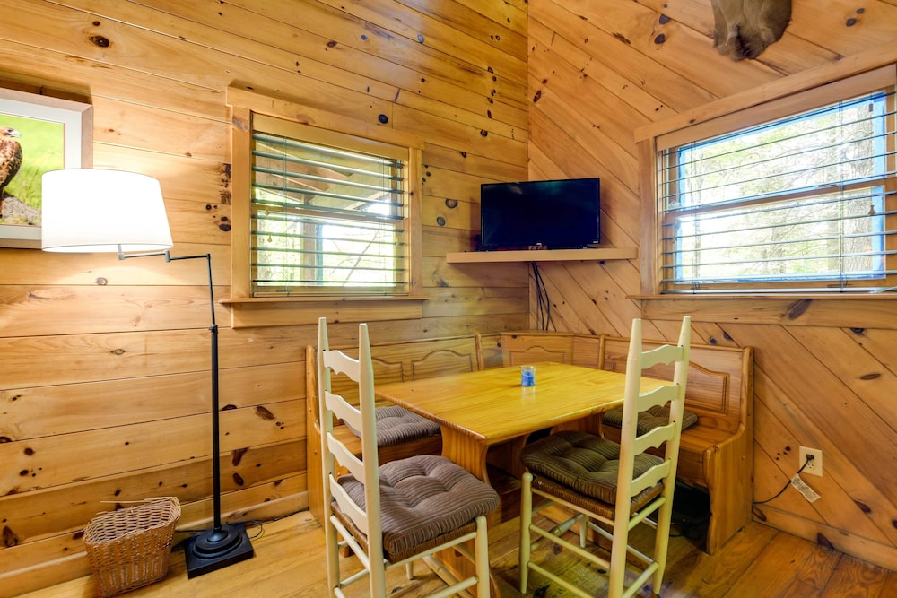 Hot Tub + Furnished Porch: Balsam Grove Cabin view 3