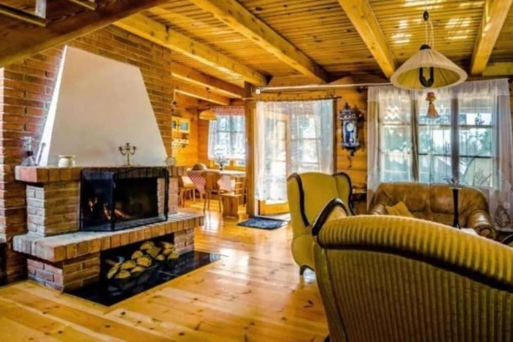 In The Woods Lodge With hot tub Inside Puszcza Knyszyśnka - Two-bedroom Villa