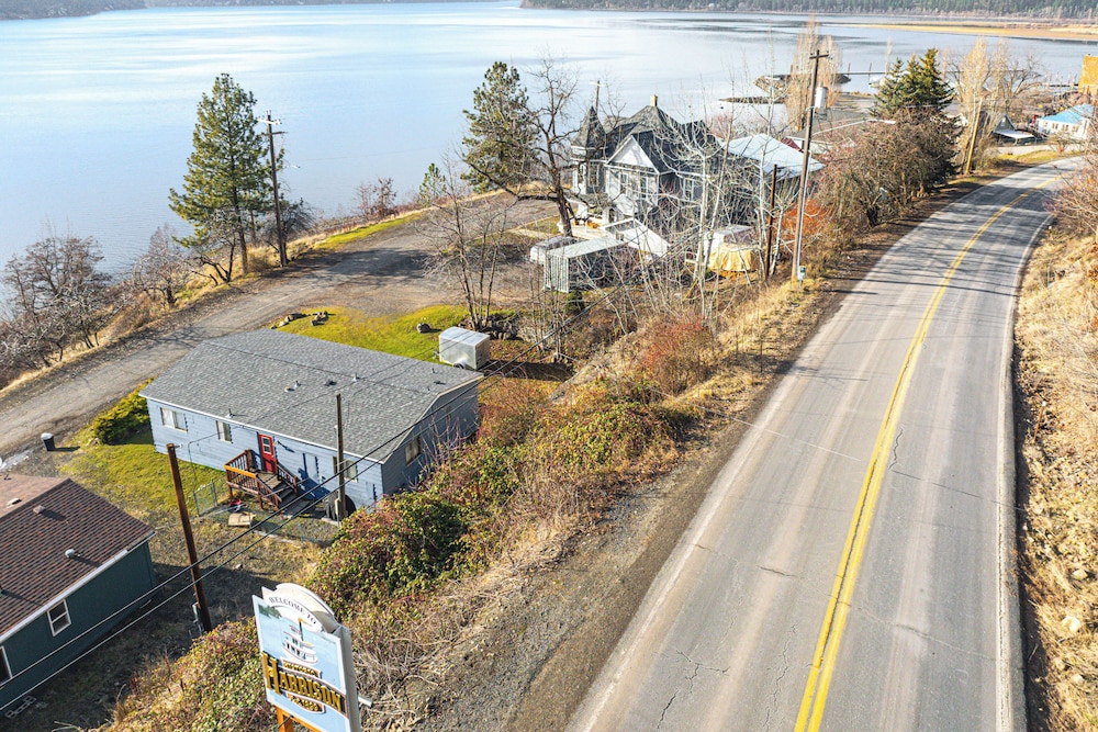 Walk to Marina: Harrison Cabin w/ Lake View!