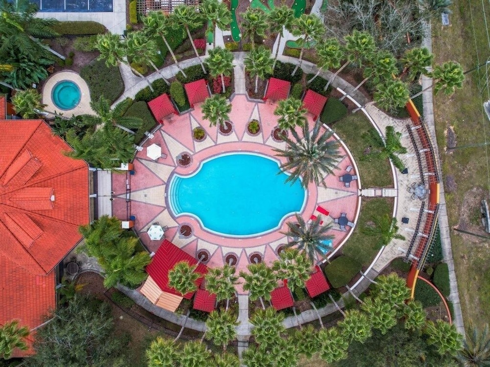 Six Bed Pool Villa In Resort -close To Disney! 6 Bedroom Villa