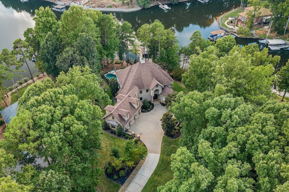 Livin' Large Lake Norman Estate w/ Pool, Dock, Game Room & Scenic Views